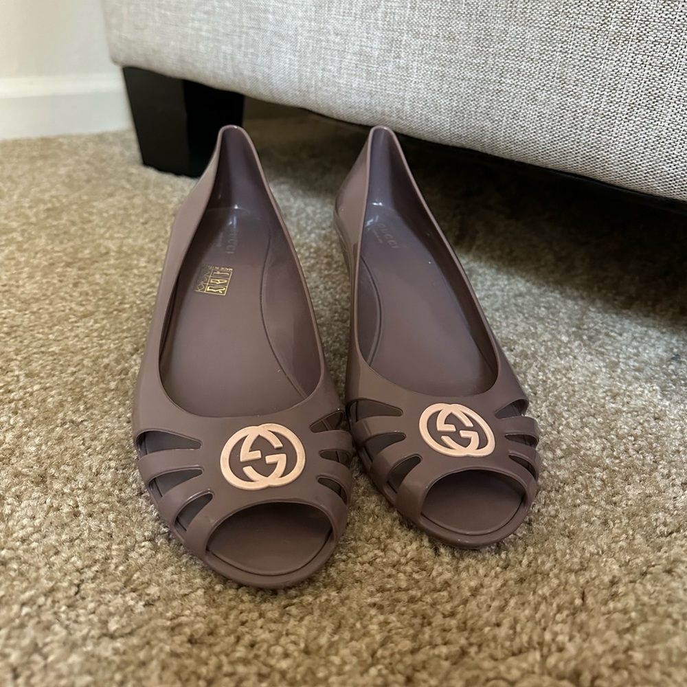 Gucci Jelly Wedges
